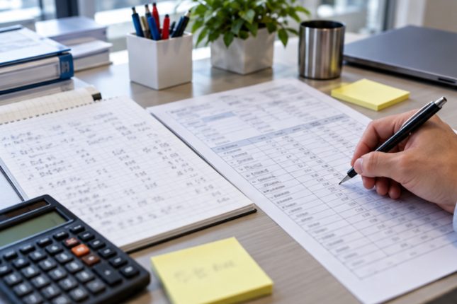 数えた結果を、BQ の書式に手で写している